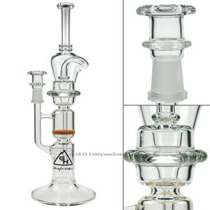 Triple Stack Honeycomb Recycler Rig Clear