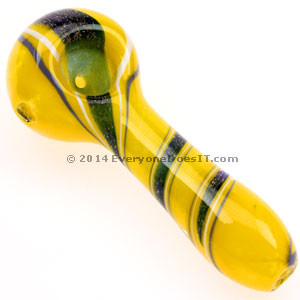 Yellow Peril Glass Spoon Pipe
