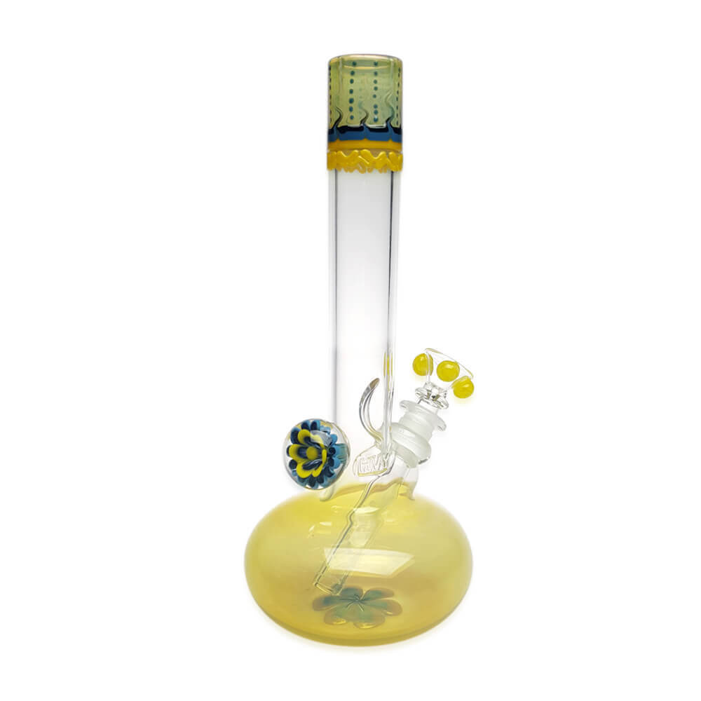 10" Bubble Fumed With Marble Worked Bong
