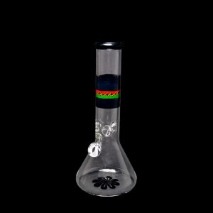12 Inch Beaker Bong with Color Wrapped Lip