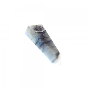 4" Handmade Crystal Herb Pipe - Labadorite