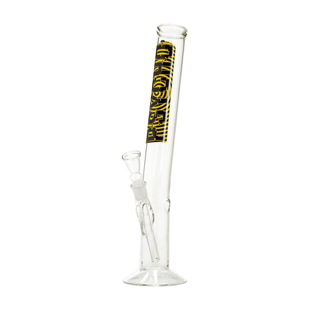 Bent Neck Straight Bong with Carb Hole