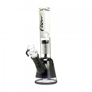 Black Beaker Bong with 8-Arm Tree Perc