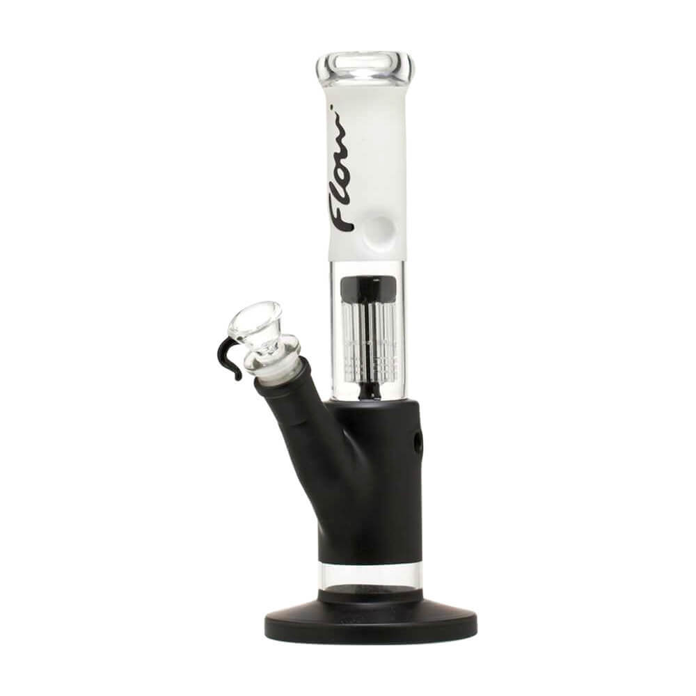 Black Cylinder Bong with 8-Arm Tree Perc