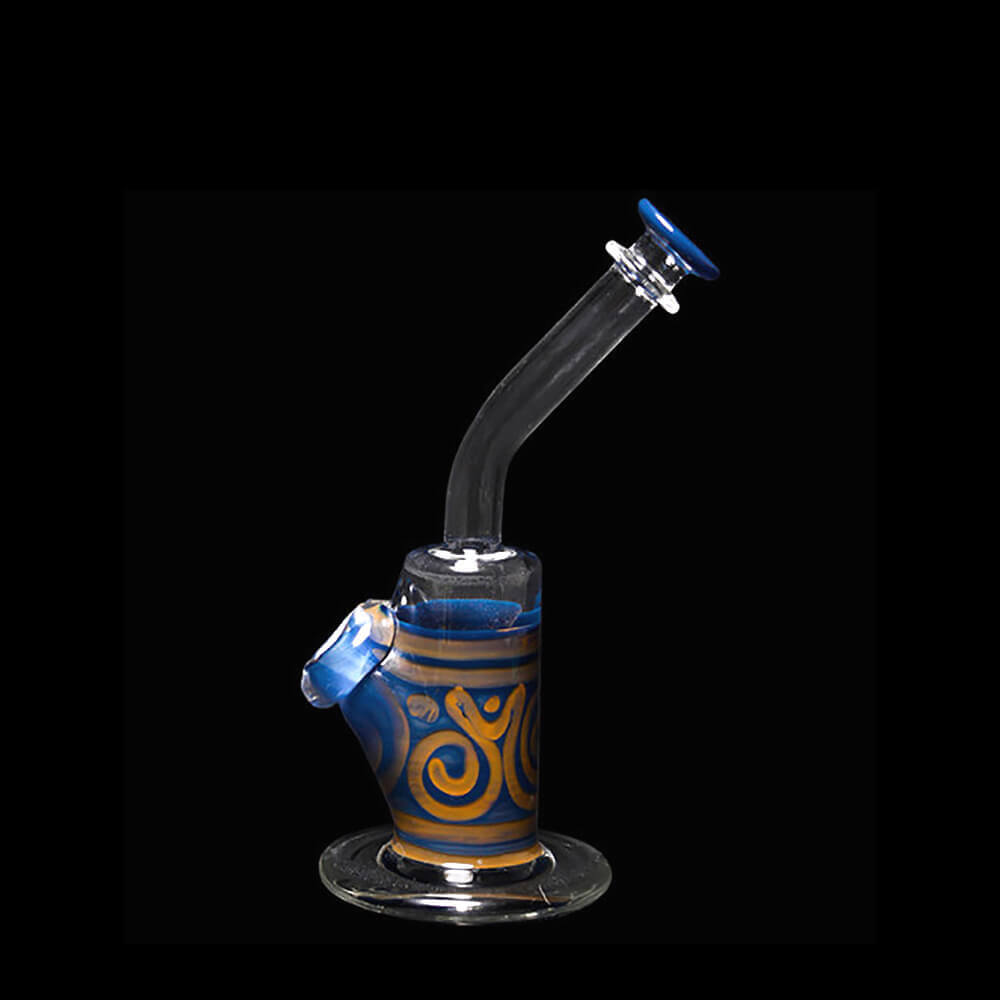 Coil Fume Design Bubbler with Gold and Silver accents