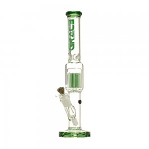 Cylinder Bong with 11-Arm Tree Perc