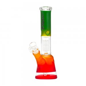 Rasta Beaker Bong with 8-Arm Tree Perc