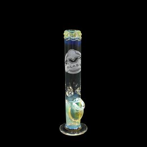 Straight Mini Bong with Ice Pinch and Fumed Base