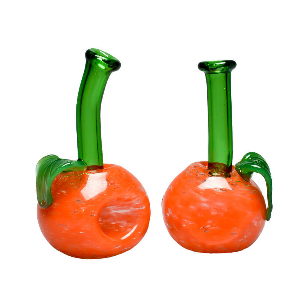Tangerine handpipe with carb hole