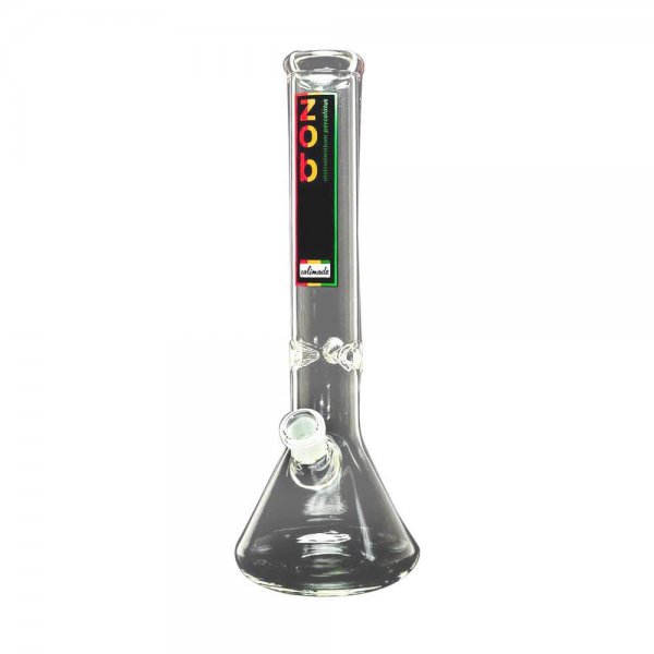Classic 14 Inch Water Pipe with beaker base with Rasta logo